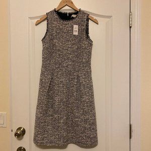 NEW LOFT Sleeveless Tweed Dress w/pockets!! Size 0